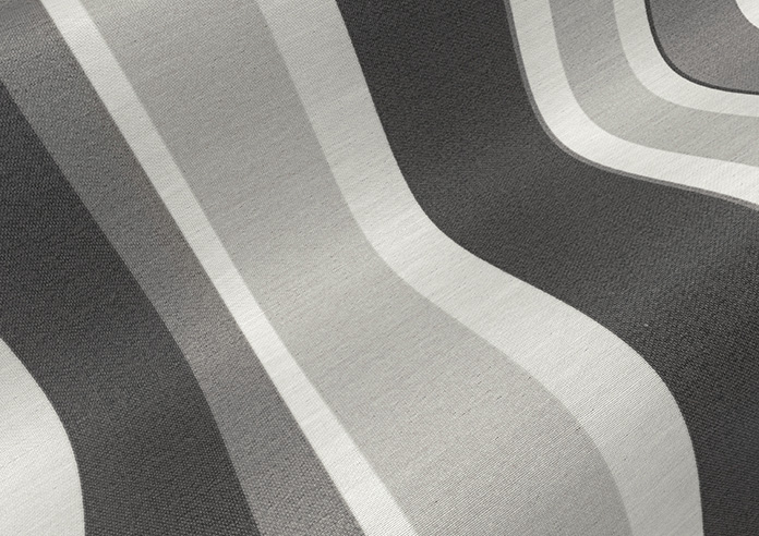 Riviera Stripe, Smoke - Twist&Fit Roller Blind - Image 4